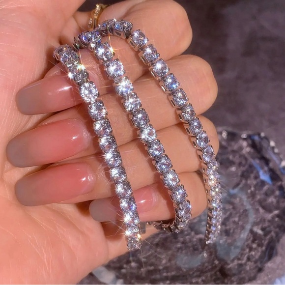 Diamond Tennis Necklace - Picture 4 of 4